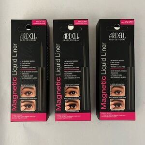 Lot of 3 - Ardell Magnetic Liquid Eyeliner - Bold Black